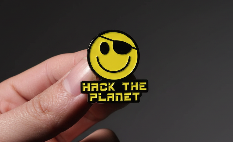 Hack The Planet Pin